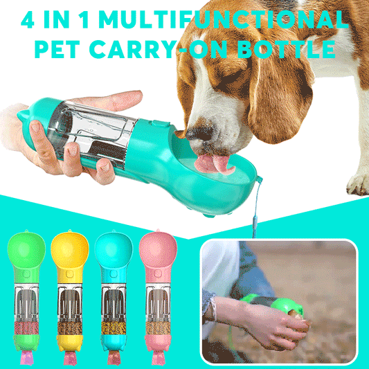 4 in 1 ポータブル犬用ウォーターボトル