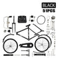 1:10 ミニチュア レトロ自転車 模型 オルナメント