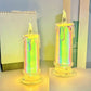 ロマンチックな電池式LED炎なしキャンドル