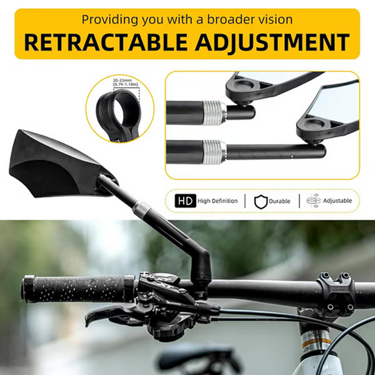 360度調整可能ハンドルバー用自転車ミラー