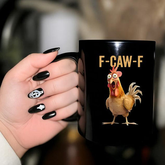 F-Caw-F おかしな鶏マグカップ