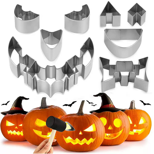 ハロウィン用ステンレス製簡単カボチャ彫刻キット