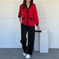 Women's Casual Color Block Two-Piece Set